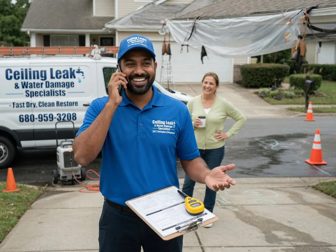 Ceiling Leak Cleanup Bremond, TX FAQs